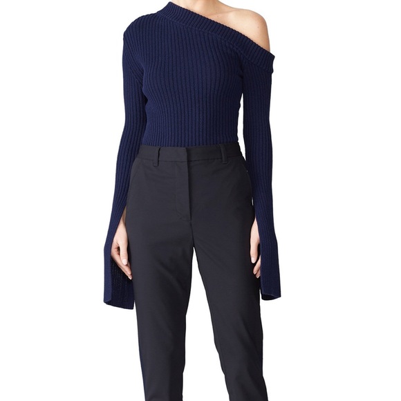 Solace London Sweaters - Solace London Navy Varese Knit Top